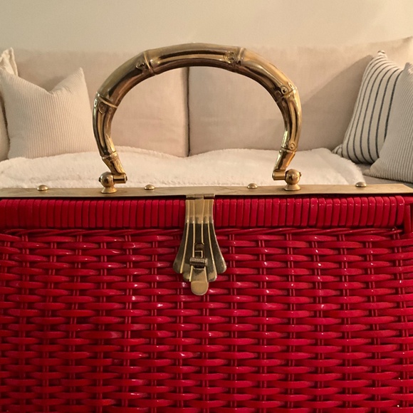 Vintage Hand Made Red Purse - Picture 6 of 11